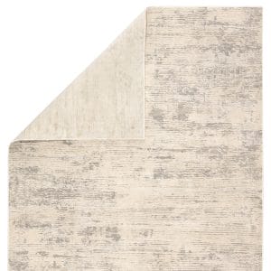 Paxton Abstract Gray/ Ivory Runner Rug (2'6"X8')