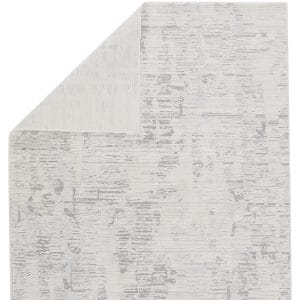 Jovie Abstract Ivory/ Gray Runner Rug (2'6"X8')