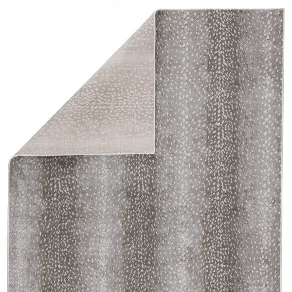 Axis Animal Pattern Taupe/ Taupe Runner Rug (2'2"X8')