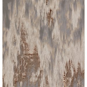Ulysses Abstract Taupe/ Gray Runner Rug (2'2"X8')