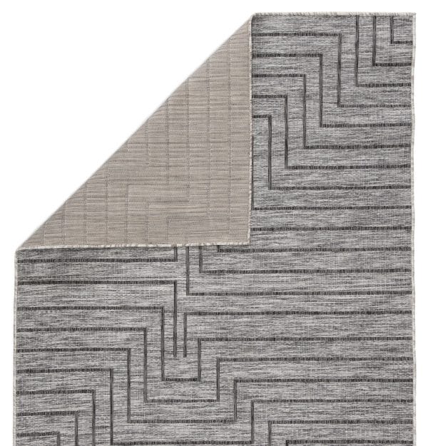 Nikki Chu by  Xantho Indoor/ Outdoor Geometric Gray Area Rug (2'X3'7")