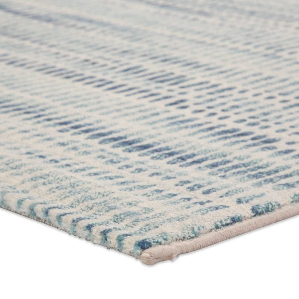 Escape Abstract Blue/ White Area Rug (2'X3')
