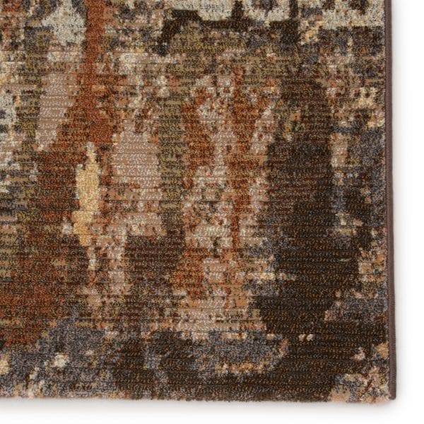 Buxton Abstract Brown/ Beige Area Rug (2'X3')