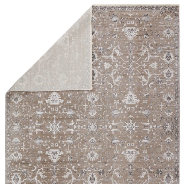 Vibe by  Fionn Oriental Gray/ Taupe Runner Rug (3'X8')