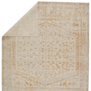 Designer Edit Maiden Hand-Knotted Floral Gold/ Tan Area Rug (6'X9')