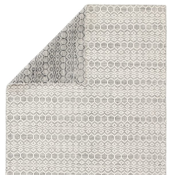 Calliope Handmade Trellis White/ Gray Area Rug (5'X8')