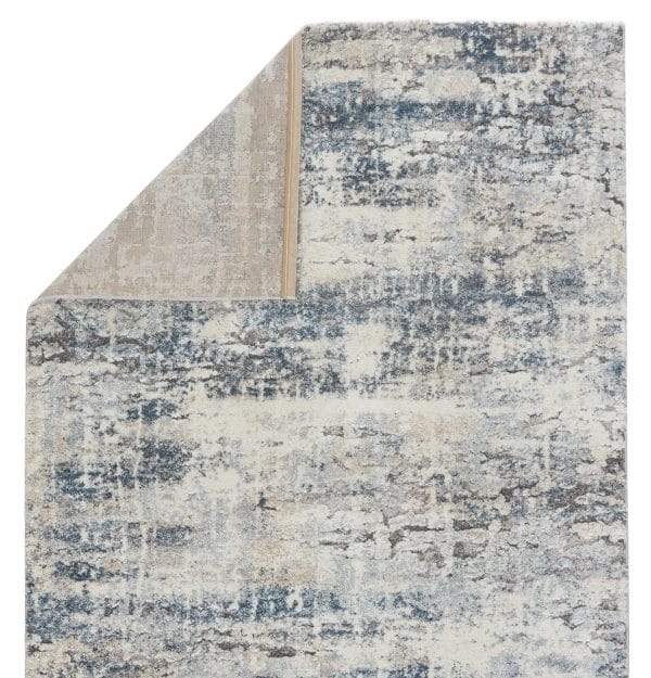 Vibe by  Benton Abstract Blue/ Gray Area Rug (5'X7'6")