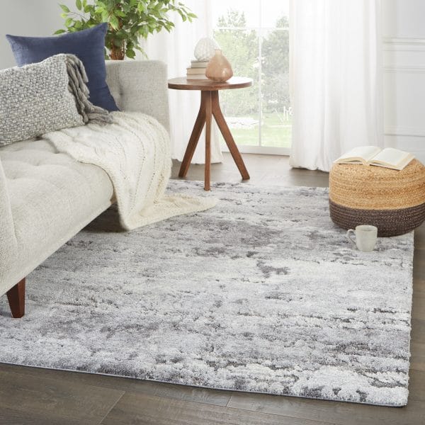 Vibe by  Coen Abstract Gray/ Ivory Area Rug (5'X7'6")