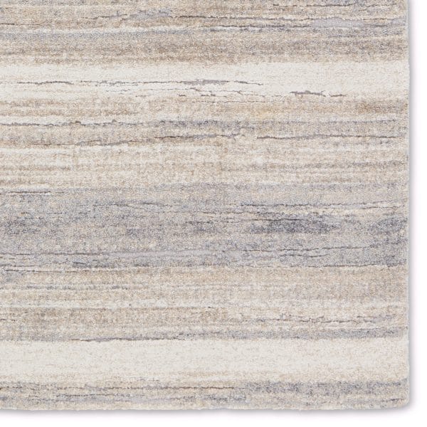 Vibe by  Caramon Abstract Tan/ Taupe Runner Rug (3'X10')