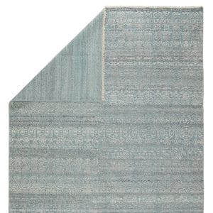 Kora Hand-Knotted Trellis Blue/ Gray Area Rug (5'X8')