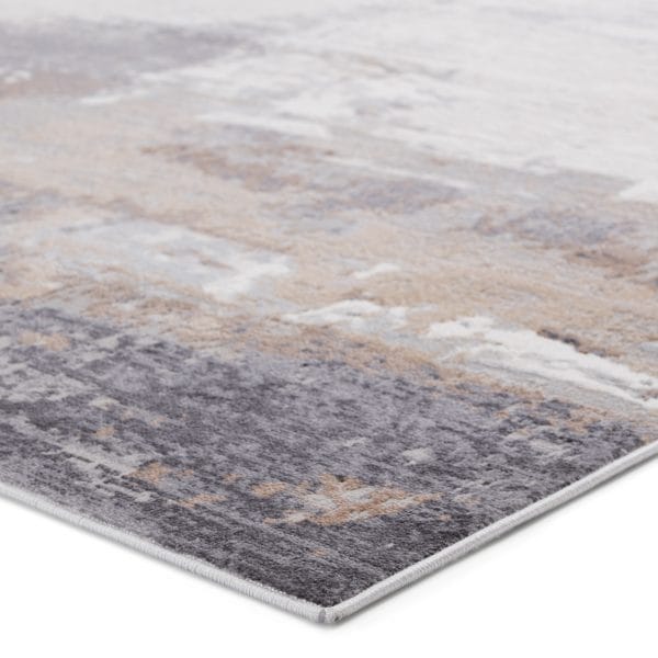 Vibe by  Forsythe Abstract Gray/ Ivory Area Rug (5'X8')