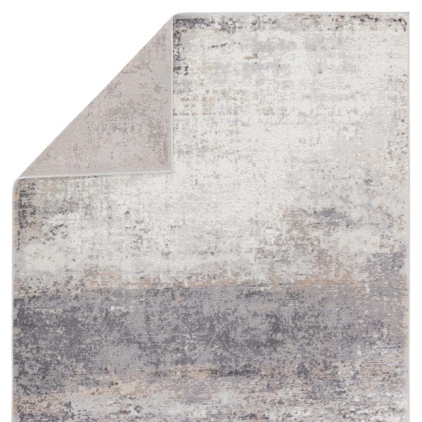 Vibe by  Delano Abstract Gray/ Ivory Area Rug (5'X8')
