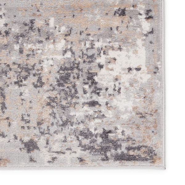 Vibe by  Delano Abstract Gray/ Ivory Area Rug (5'X8')
