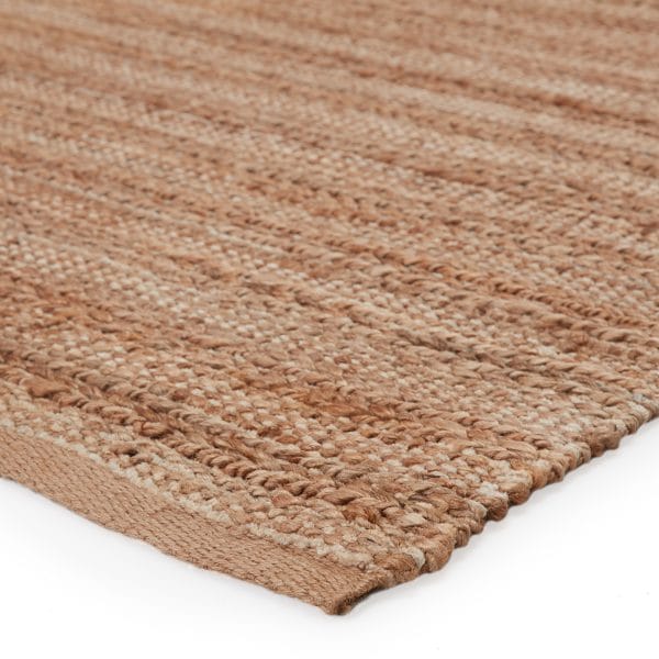 Canterbury Natural Solid Tan/ White Area Rug (2'6"X4')
