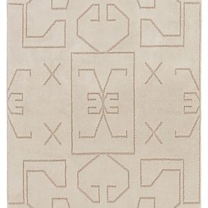 Vibe by  Cree Geometric Ivory/ Beige Area Rug (5'X7')