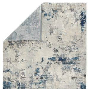 Vibe by  Louna Abstract Blue/ Light Gray Area Rug (7'10"X10')
