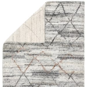 Kenzi Hand-Knotted Trellis Gray/ Brown Area Rug (5'X8')