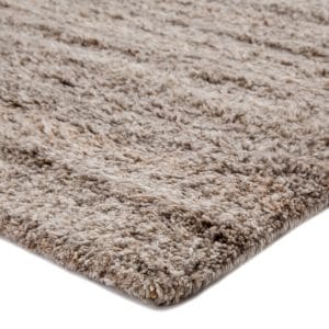 Bengal Hand-Knotted Solid Gray/ Ivory Area Rug (8'X10')