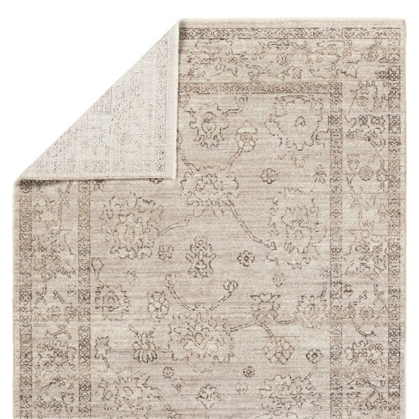Vibe by  Camille Floral Gray/ Brown Area Rug (4'X5'2")