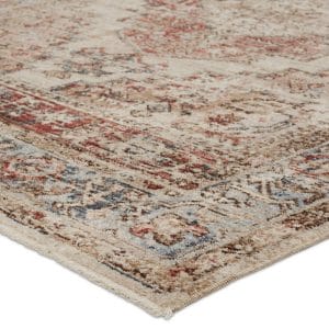 Vibe by  Emory Medallion Red/ Blue Area Rug (4'X5'2")