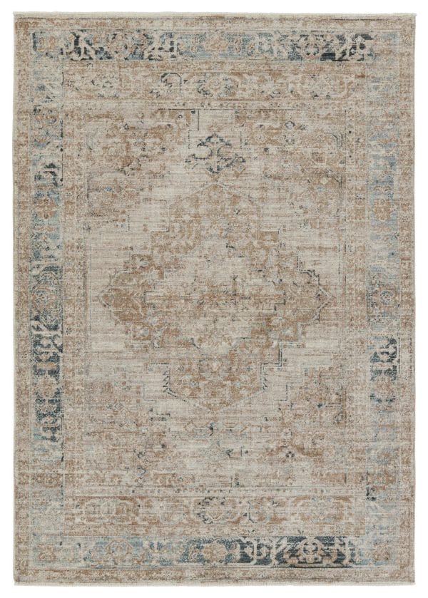 Vibe by  Emory Medallion Taupe/ Tan Area Rug (4'X5'2")