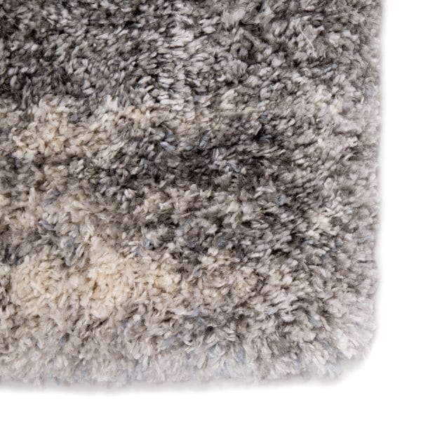 Elodie Abstract Gray/ Ivory Runner Rug (2'6"X8')