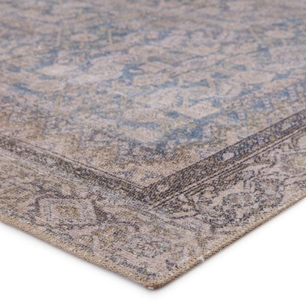 Vibe by  Royse Oriental Blue/ Gray Area Rug (5'X7'6")