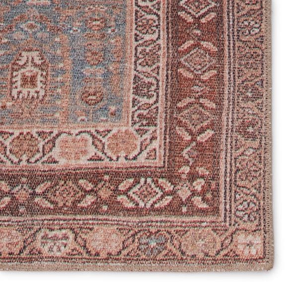 Vibe by  Tielo Oriental Blue/ Brown Area Rug (5'X7'6")