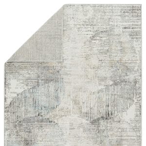 Vibe by  Lavorre Abstract Gray/ Gold Area Rug (5'3"X8')