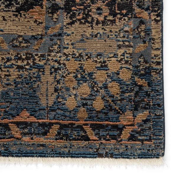 Vibe by  Caruso Oriental Blue/ Taupe Runner Rug (2'6"X8')
