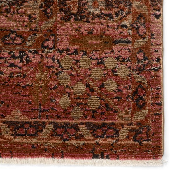 Vibe by  Caruso Oriental Pink/ Rust Area Rug (5'X7'6")