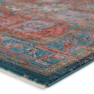 Vibe by  Romilly Oriental Rust/ Teal Area Rug (7'10"X11'1")