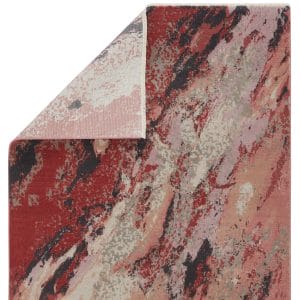 Vibe by  Emeline Abstract Pink/ Red Runner Rug (2'6"X8')