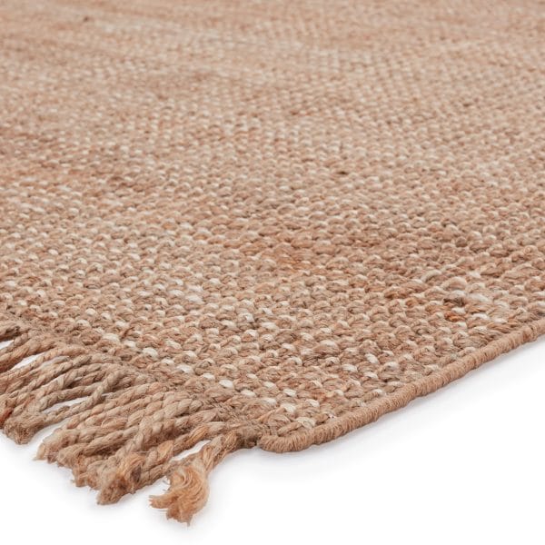 Sauza Natural Solid Beige/ Ivory Area Rug (5'X8')