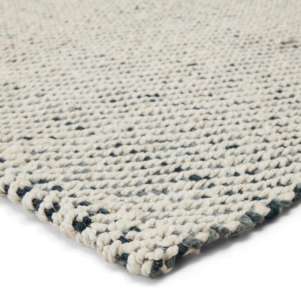 Almand Natural Solid White/ Gray Area Rug (2'X3')