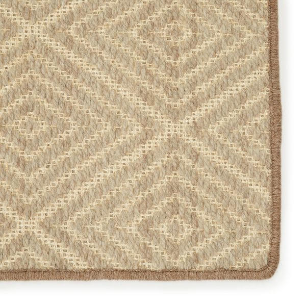 Barclay Butera by  Pacific Natural Trellis Beige/ Light Gray Area Rug (5'X8')
