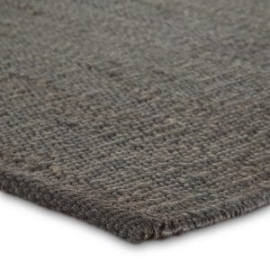 Anthro Natural Solid Dark Gray Area Rug (2'X3')