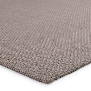 Kawela Indoor/ Outdoor Solid Gray Area Rug (2'X3')