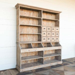 Old General Store Wooden Display Hutch