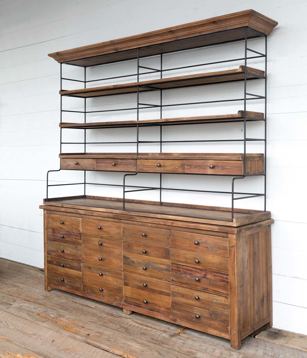 Old Pine Double Bakers Rack