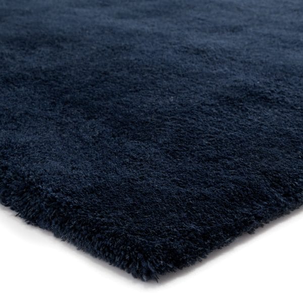 Serra Hand-Knotted Solid Blue Area Rug (2'X3')
