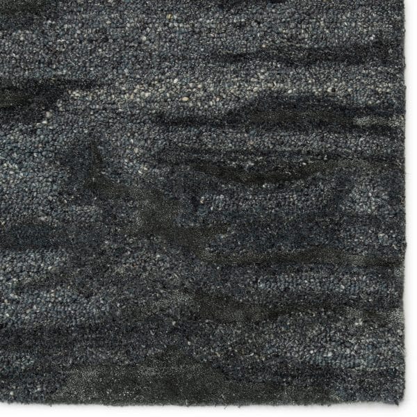 Fjord Handmade Abstract Blue/ Gray Runner Rug (2'6"X8')