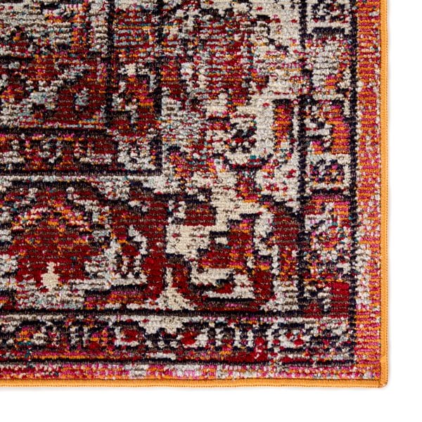 Romina Medallion Red/ Pink Area Rug (4'X5'8")