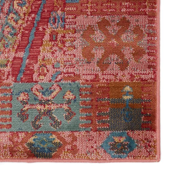 Vibe by  Miron Tribal Pink/ Blue Area Rug (7'6"X9'6")