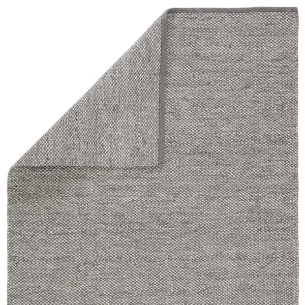 Lamanda Indoor/ Outdoor Solid Gray/ Ivory Area Rug (2'X3')