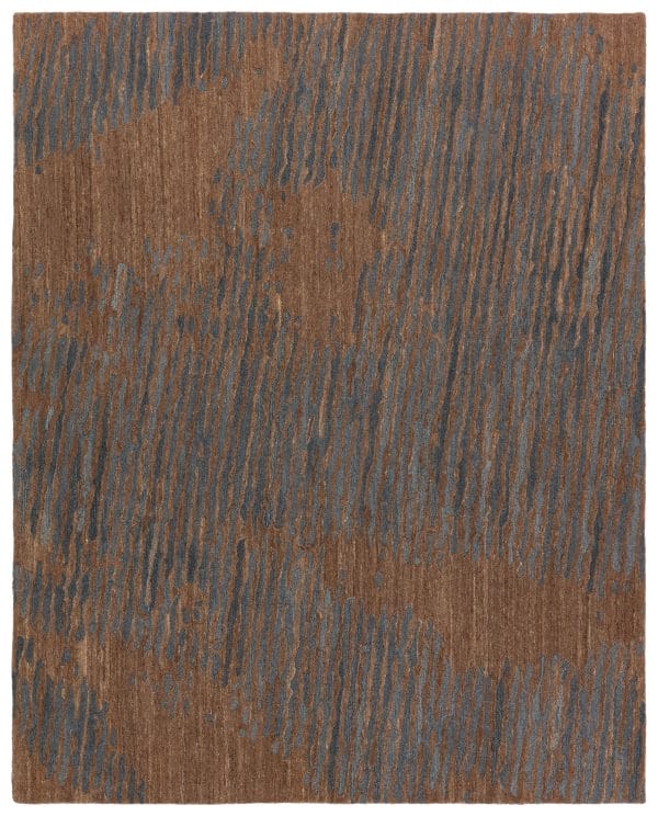 Verde Home by  Stockholm Handmade Abstract Brown/ Gray Area Rug (5'X8')
