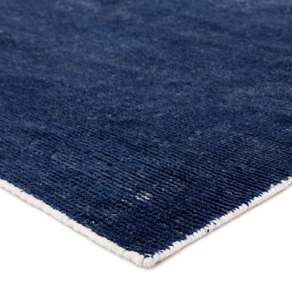 Limon Indoor/ Outdoor Solid Blue/ White Area Rug (2'X3')