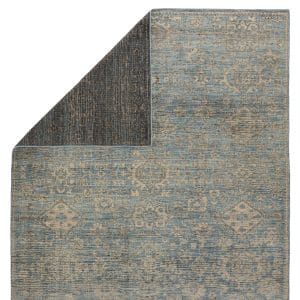 Faena Hand-Knotted Oriental Blue/ Cream Area Rug (6'X9')