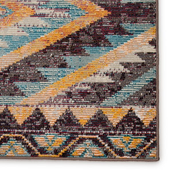 Nikki Chu by  Decca Indoor/ Outdoor Tribal Multicolor Area Rug (4'X5'8")