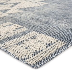 Torsby Hand-Knotted Tribal Blue/ Ivory Area Rug (5'X8')